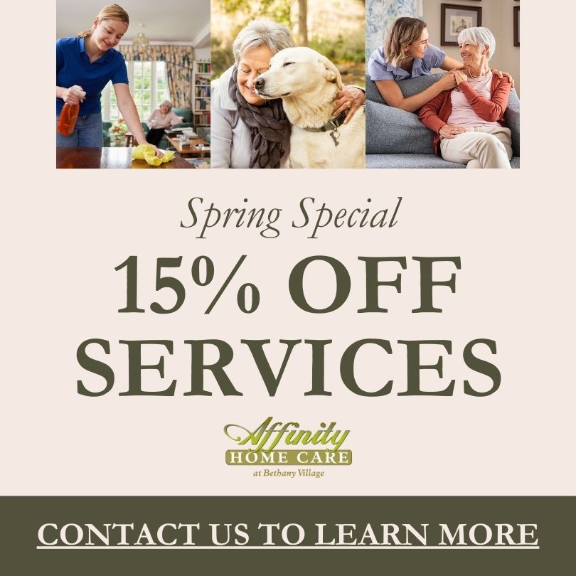 Affinity Spring Special for In-Home care Services for Seniors in Portland